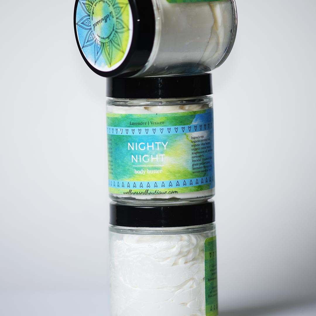 Magnesium Butter for Sleep | Lavender Infused Magnesium Sleep Butter | Nighty Night Sleep Body Butter