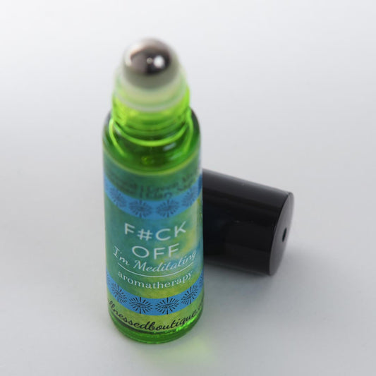 Cedarwood + Green Mandarin Essential Oil F#CK OFF I'm Meditating Rollerball Blend