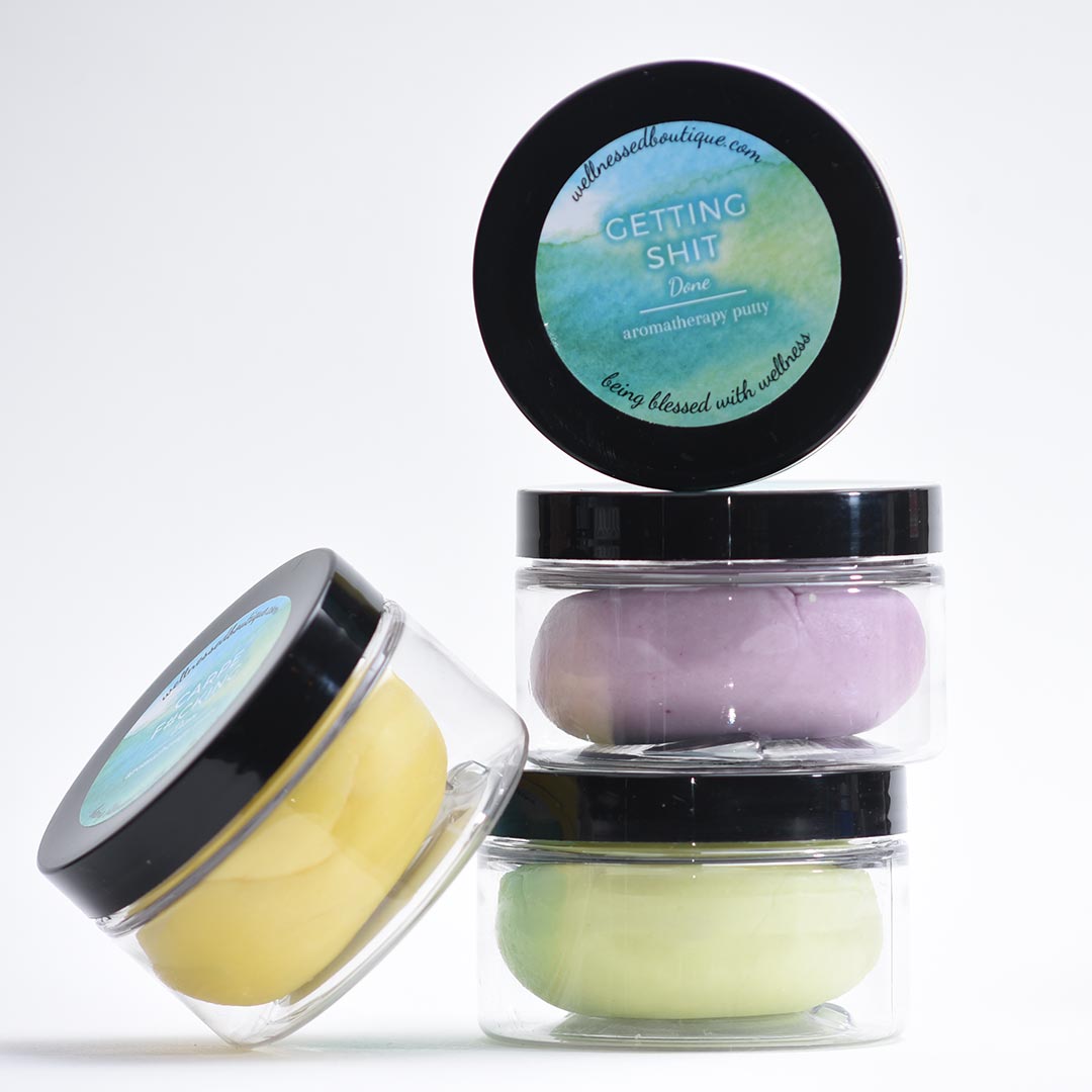 Aromatherapy Putty, Multi-Pack Set of 4 Stacked