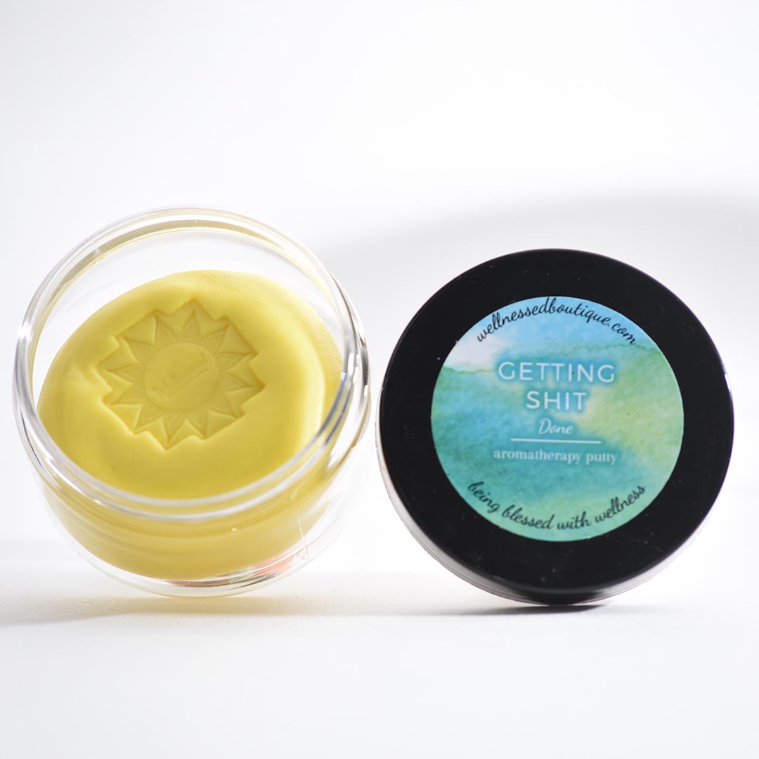 Getting Shit Done Aromatherapy Putty with Grapefruit, Eucalyputs and Lemon Essential Oils