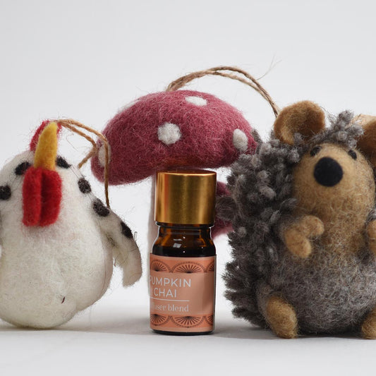 Pumpkin Chai Diffuser Blend with Felt Ornaments
