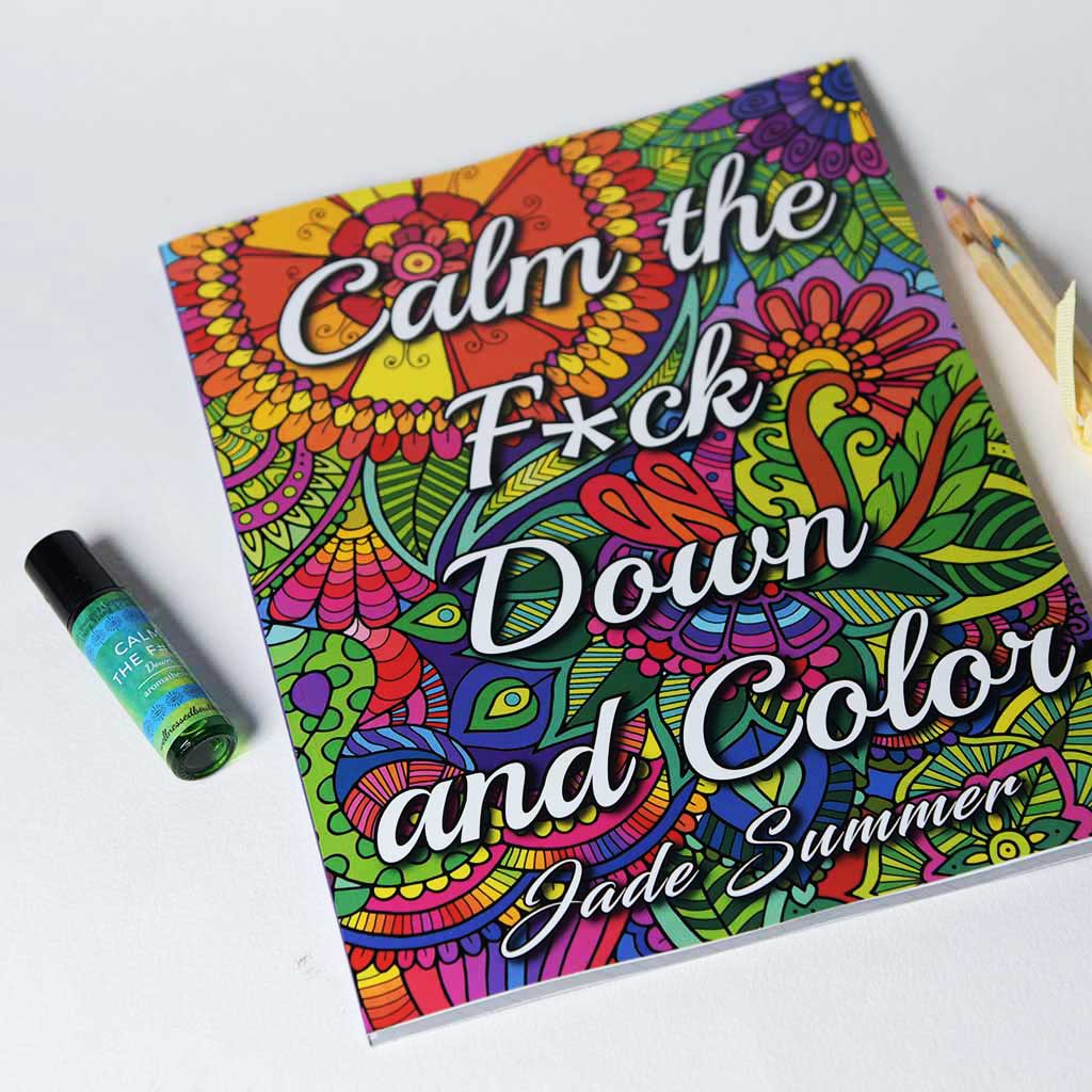 Calm the F#ck Down Aromatherapy Putty with Coloring Book