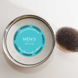 Shea Butter + Bentonite Clay Men's Shave Soap
